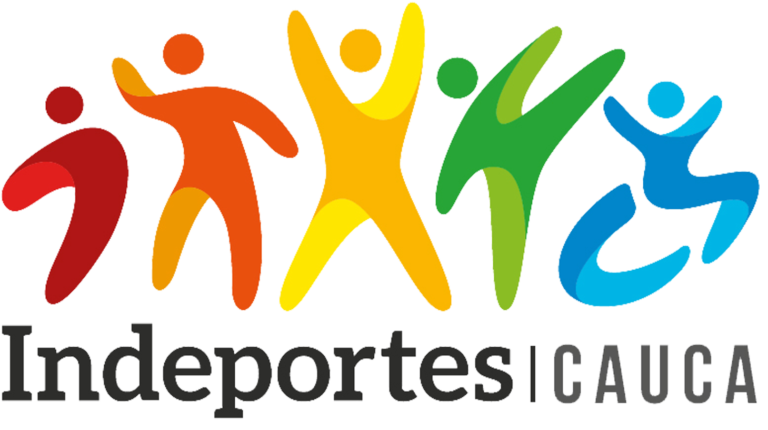 Logo oficial de indeportes cauca.